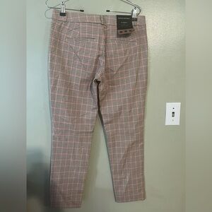 Banana Republic Sloan plaid womens pants classic Size 4 NWT